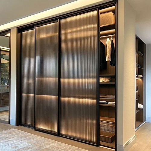 18 x 45inch Regular Profile Wardrobe And Fluted Glass