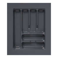 450x535mm Anti Skid Dark Grey Glossy Pvc Cutlery Tray - Capacity: 50 Kg