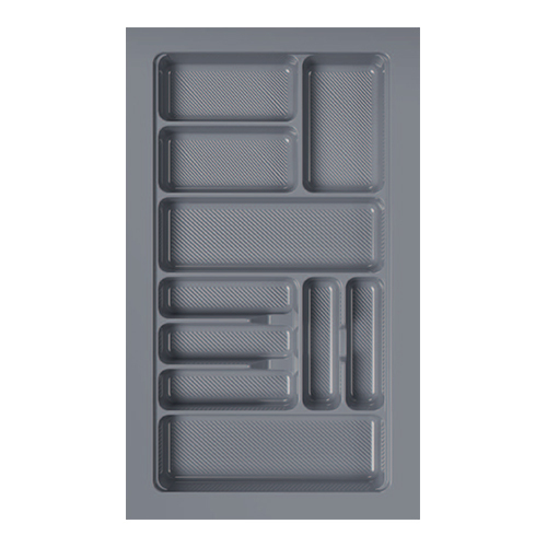 900X535mm Anti Skid Light Grey Glossy PVC Cutlery Tray