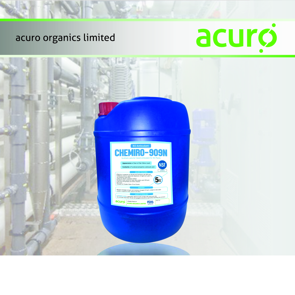 Ro Antiscalant - Industrial Grade Liquid Antiscalant, 99% Purity, Water-soluble, 12 Months Shelf Life, Drum Packaging, Room Temperature Storage