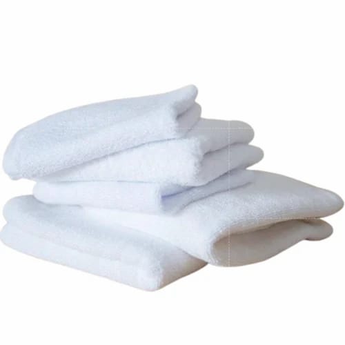Hand Towel - 100% Cotton 40x60 Cm White, Quick-dry Soft Highly Absorbent With Strong Hemmed Edges