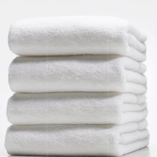 Hand Towel - 100% Cotton 40x60 Cm White, Quick-dry Soft Highly Absorbent With Strong Hemmed Edges