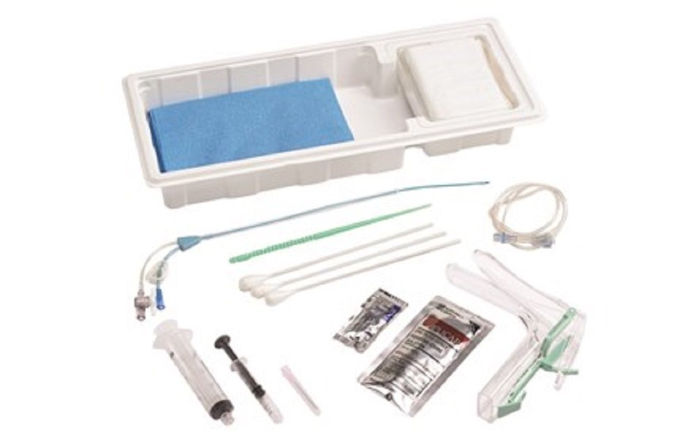 Plastic HSG Procedure Kit With Flexible HSG Catheter HSG Procedure Tray With Shapeable HSG Catheter