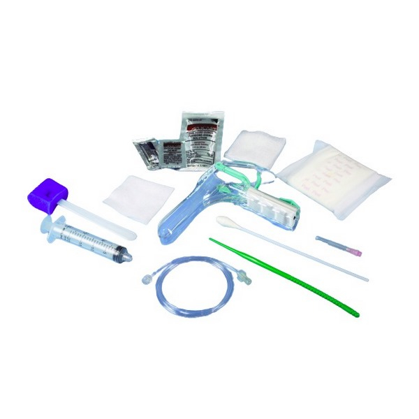 Plastic HSG Procedure Kit With Flexible HSG Catheter HSG Procedure Tray With Shapeable HSG Catheter