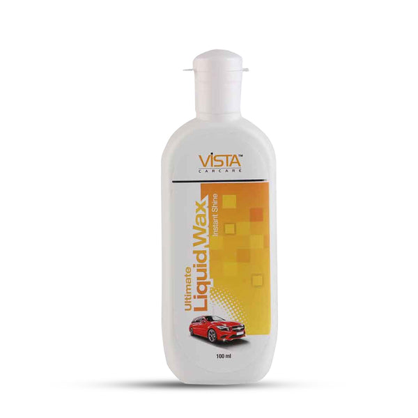 Vista Ultimate Liquid Wax 100ml - Synthetic Polymers And Carnauba Wax Blend, Hydrophobic Paint Protection