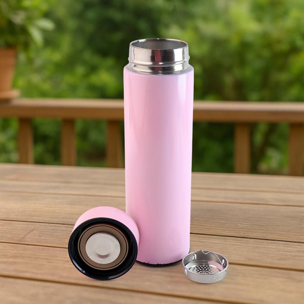 Pink Vacuum Insulated Water Bottle (1 Pc / 500ML)