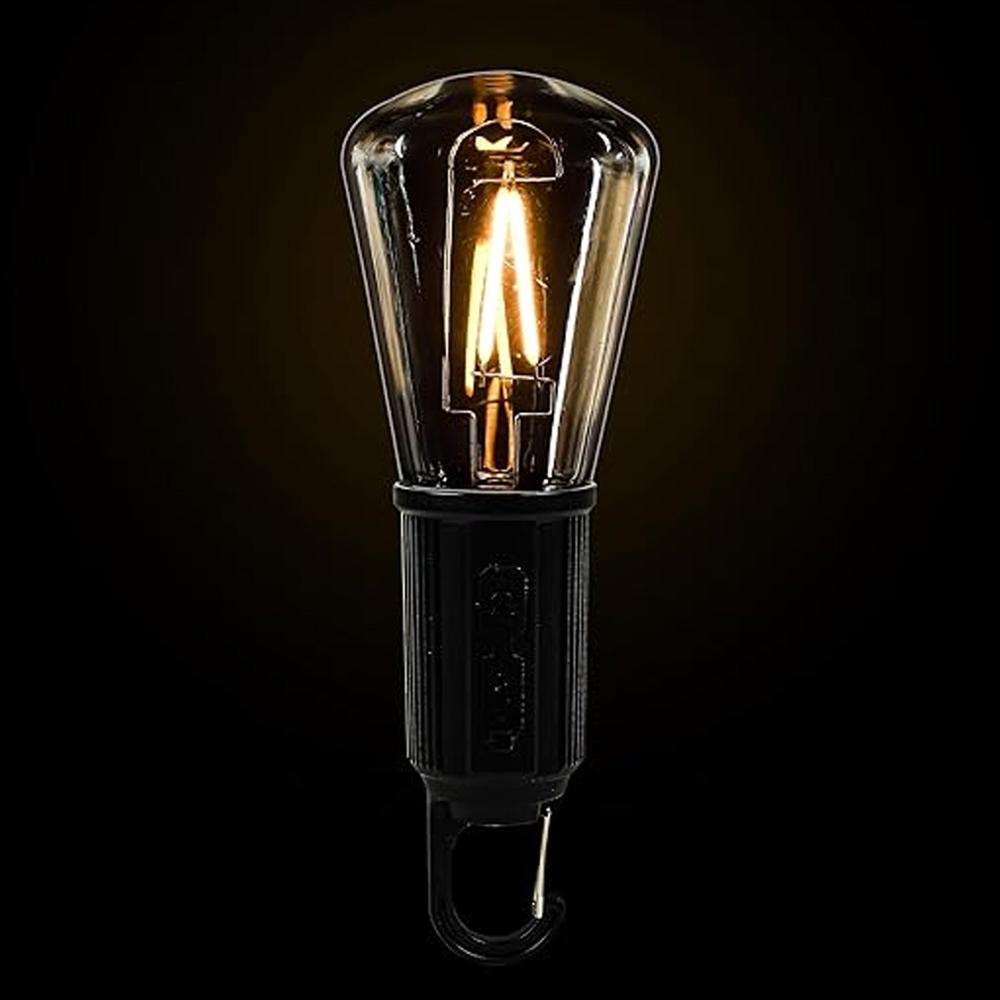 Solar & USB Rechargeable LED Hanging Camping Bulb Lantern Light (1 Pc)