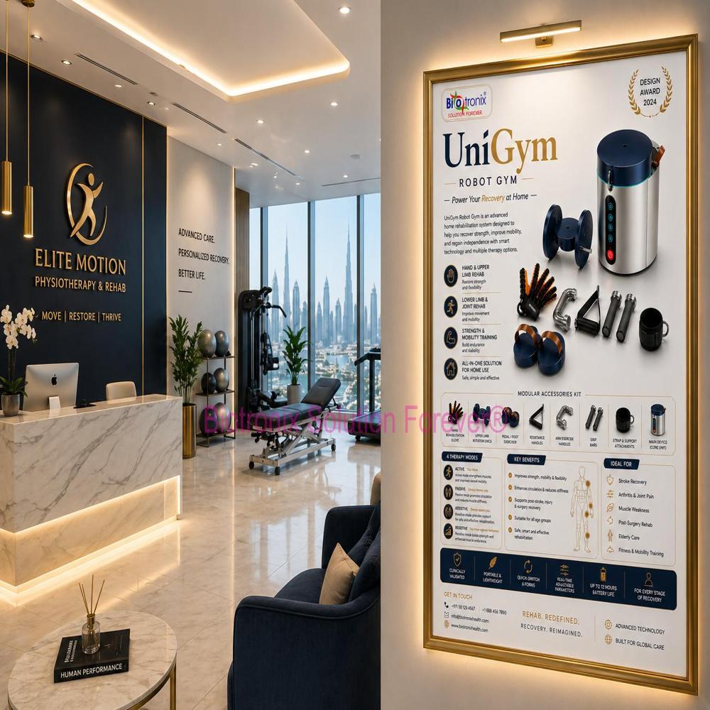 UniGym Motorized Robot Gym for Rehabilitation Exercise Therapy