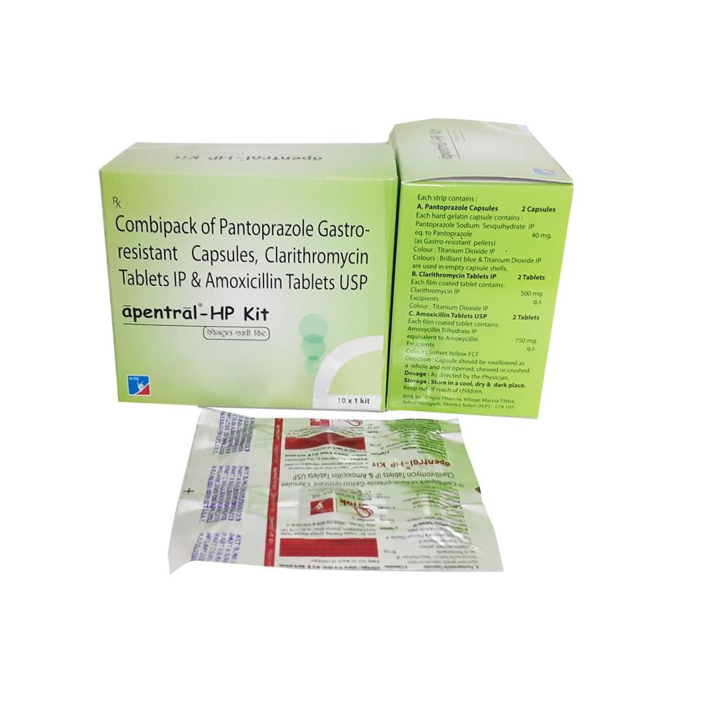 COMBIPACK OF PANTOPRAZOLE  GASTO RESISTANCE  CAPSCULES CLARITHROMYCIN TABLETS IP &AMOXICILLIN TABLETS USP