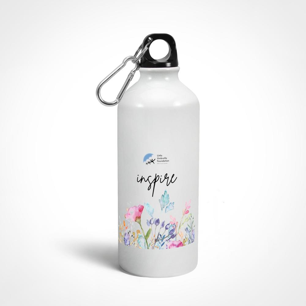 600ml Silver Aluminium Sipper Bottle