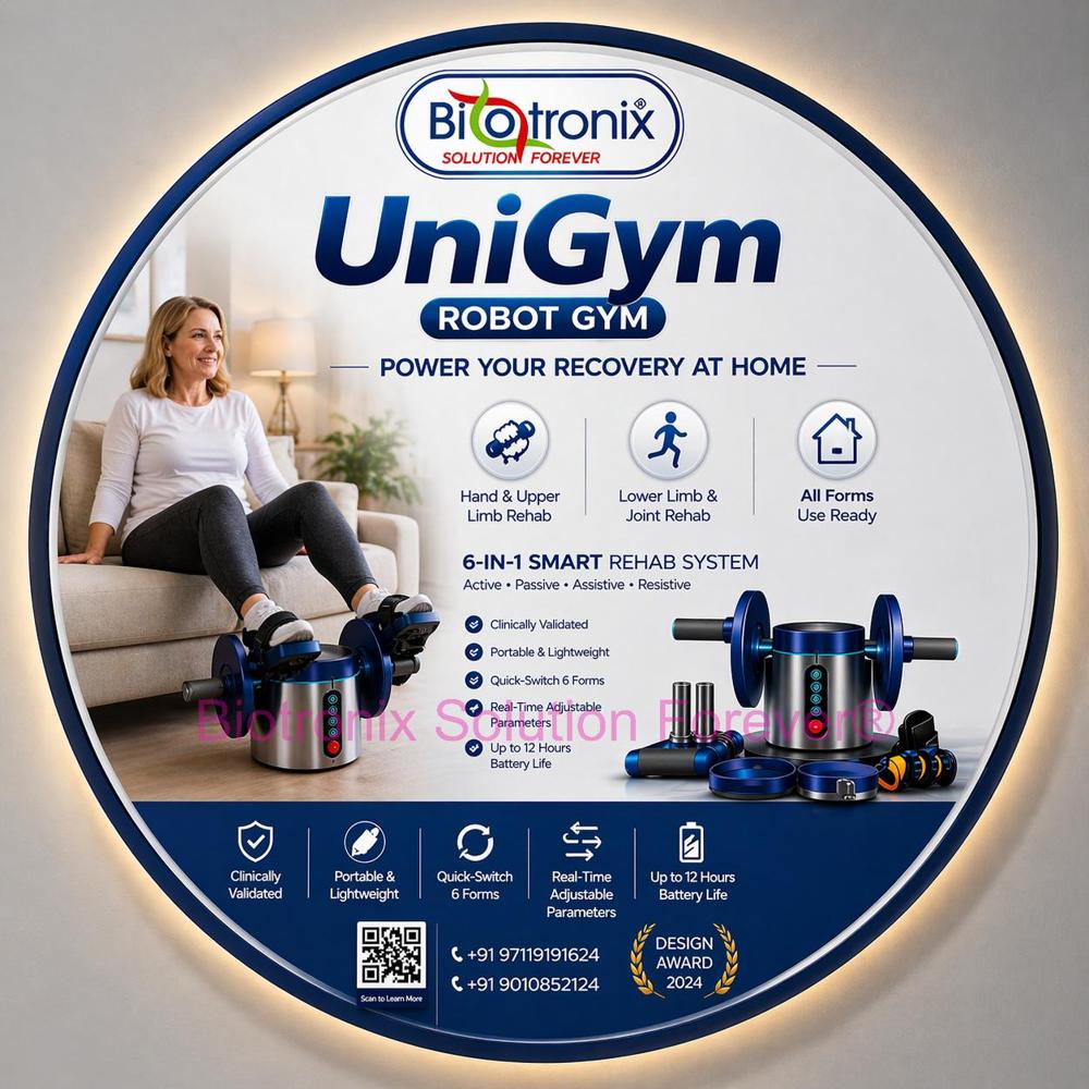 UniGym Compact Rehabilitation Robot for Physiotherapy Clinics
