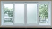 Double Rail Window 4panels - Upvc & Toughened Glass, 1200x1500 Mm, White, Soundproof, Multi-point Locking