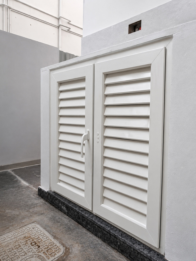 uPVC Louvers - Unplasticized Polyvinyl Chloride, Custom Sizes, White/Brown/Grey/Custom Colors | UV Stabilized, Fire Resistant, Waterproof, Sound and Thermal Insulation