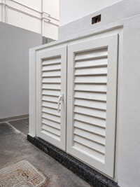 Upvc Louvers - Unplasticized Polyvinyl Chloride, Custom Sizes, White/brown/grey/custom Colors | Uv Stabilized, Fire Resistant, Waterproof, Sound And Thermal Insulation