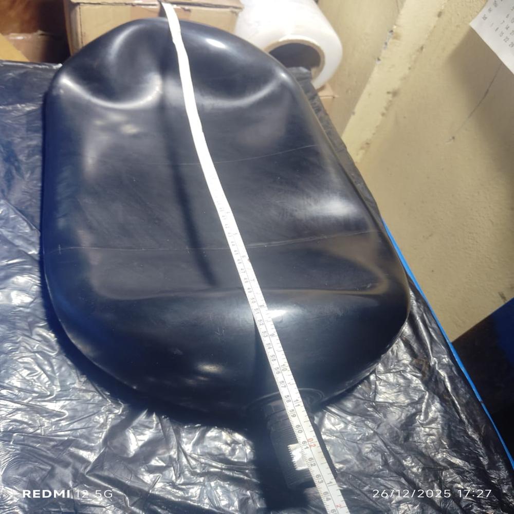 Spare Bladder - High-tensile Steel, Standard Size, Black Rubber | Good Quality, Hydraulic Force, Manual Power Source, Industrial Usage