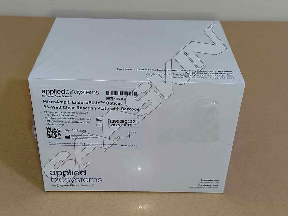Thermo Fisher Applied Biosystems MicroAmp EnduraPlate Optical 96-Well Clear Reaction Plates with Barcode