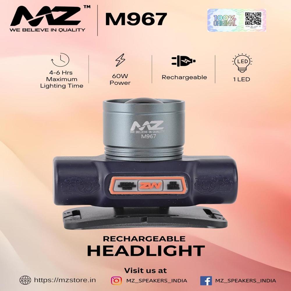 MZ M967 RECHARGEABLE HEAD LIGHT