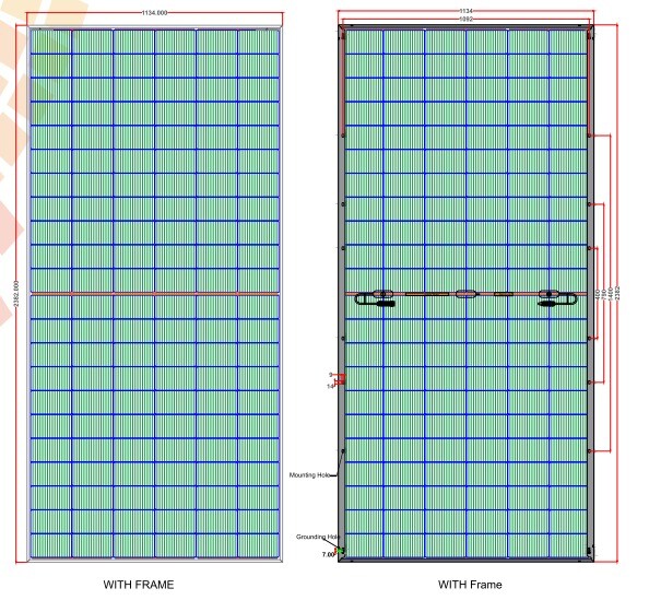 Gautam Solar 540-550W (Non-DCR) Mono-PERC Bifacial G2TB 144 Cells PV Module