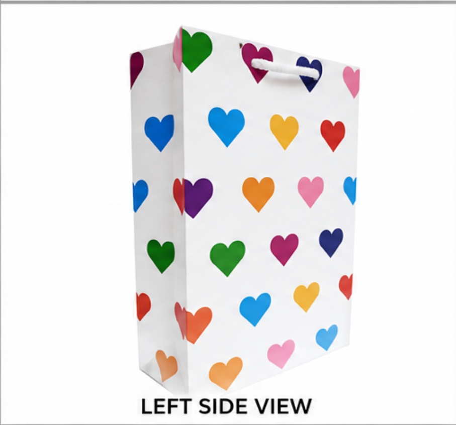 Shopping Paper Carry Bag - Multicolor, 6"ã9"ã3.2" | Recyclable, Extremely Durable, Eco-friendly With Stylish Rope Handles