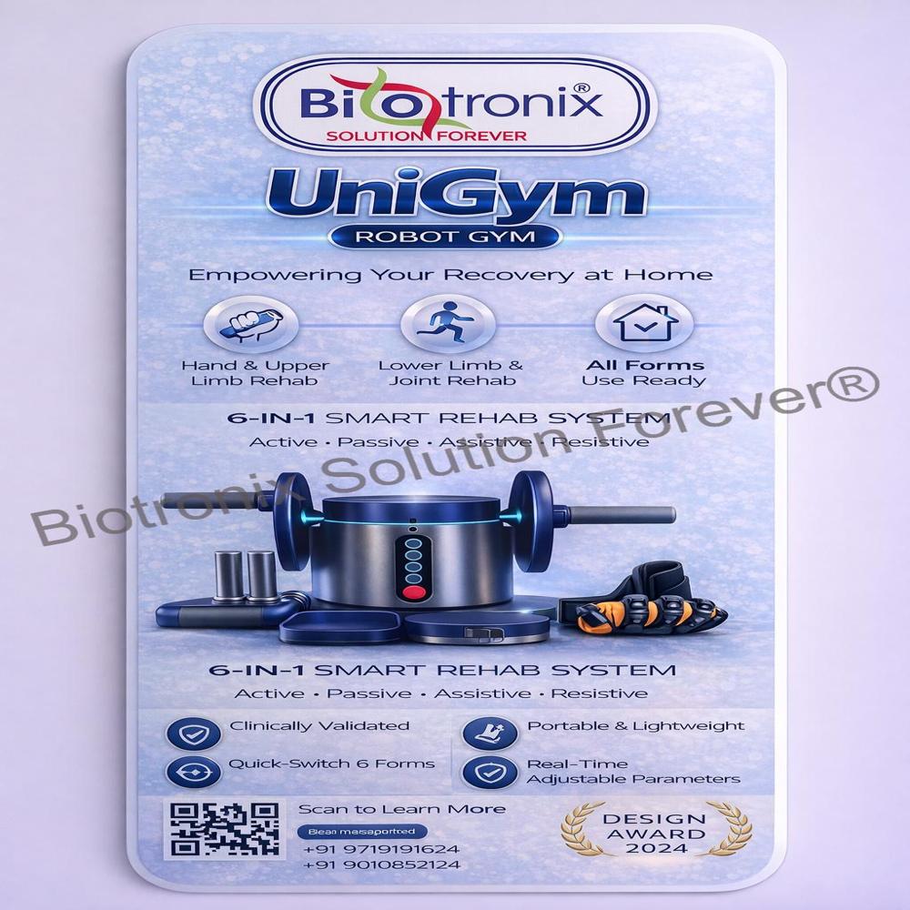 UniGym Advanced Robot Gym for Stroke and Paralysis Rehabilitation