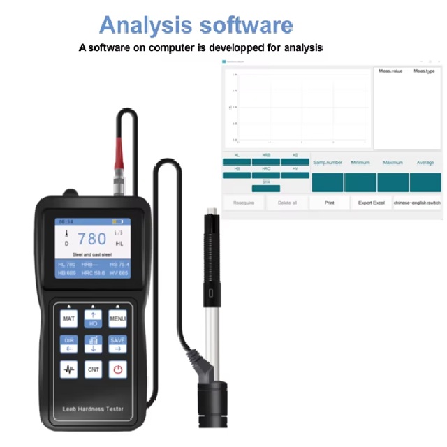 TESTMANN TH-450 High Precision Colour Screen Portable Hardness Tester (Leeb D)