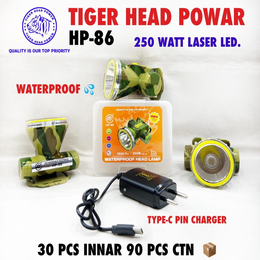 HP-86 RECHARGEABLE TIGER HEAD LIGHT