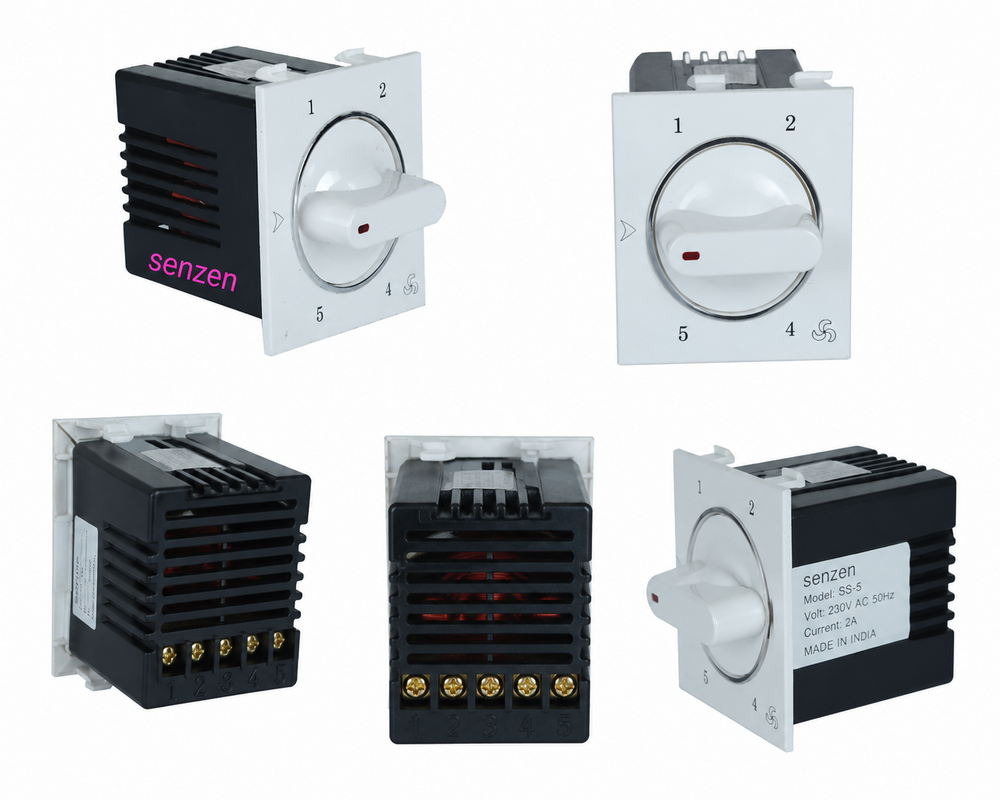 5 Step Black Fan Regulator