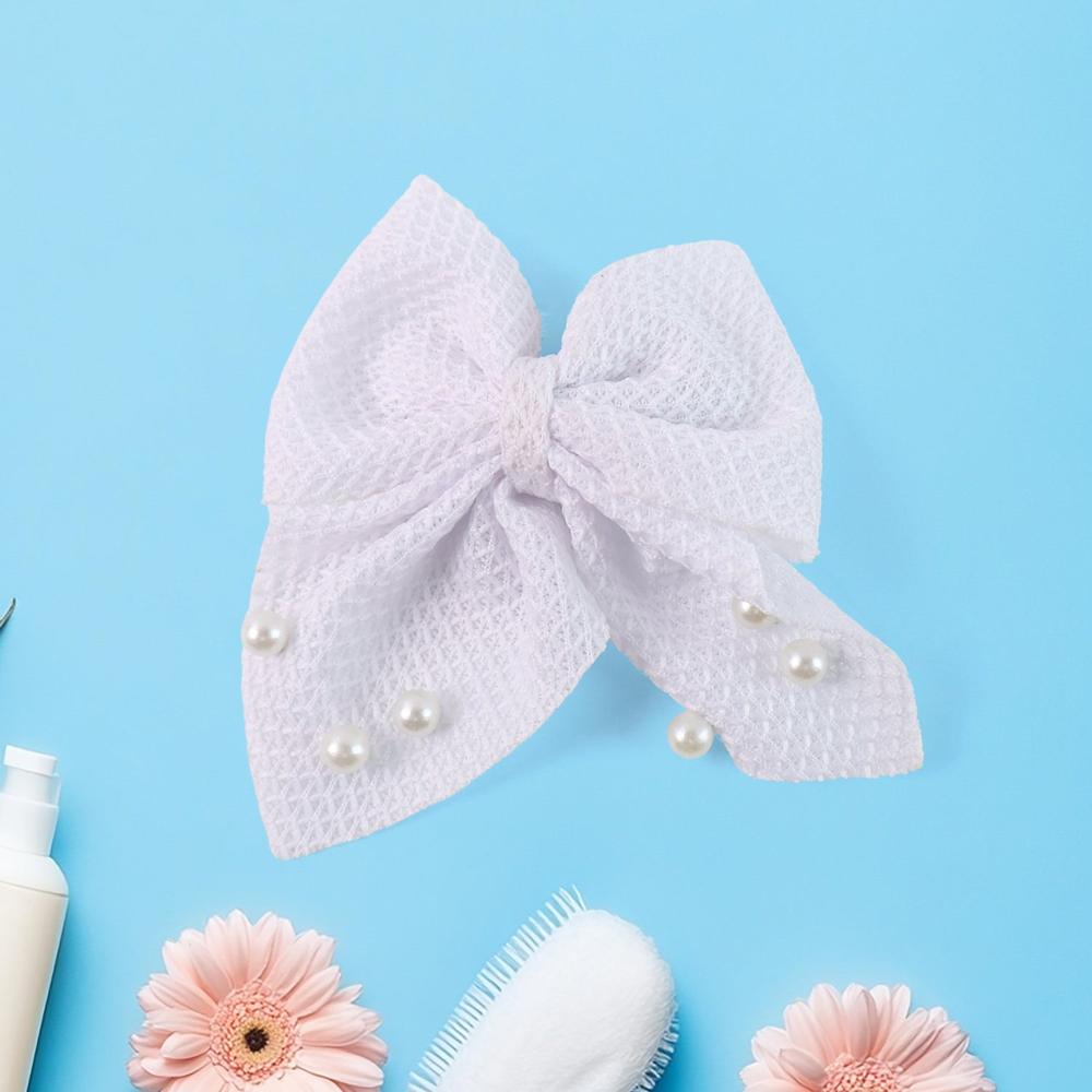 Hair Bow Knot Clip Suitable Girls (12 Pc / Multicolour & Mix Design)