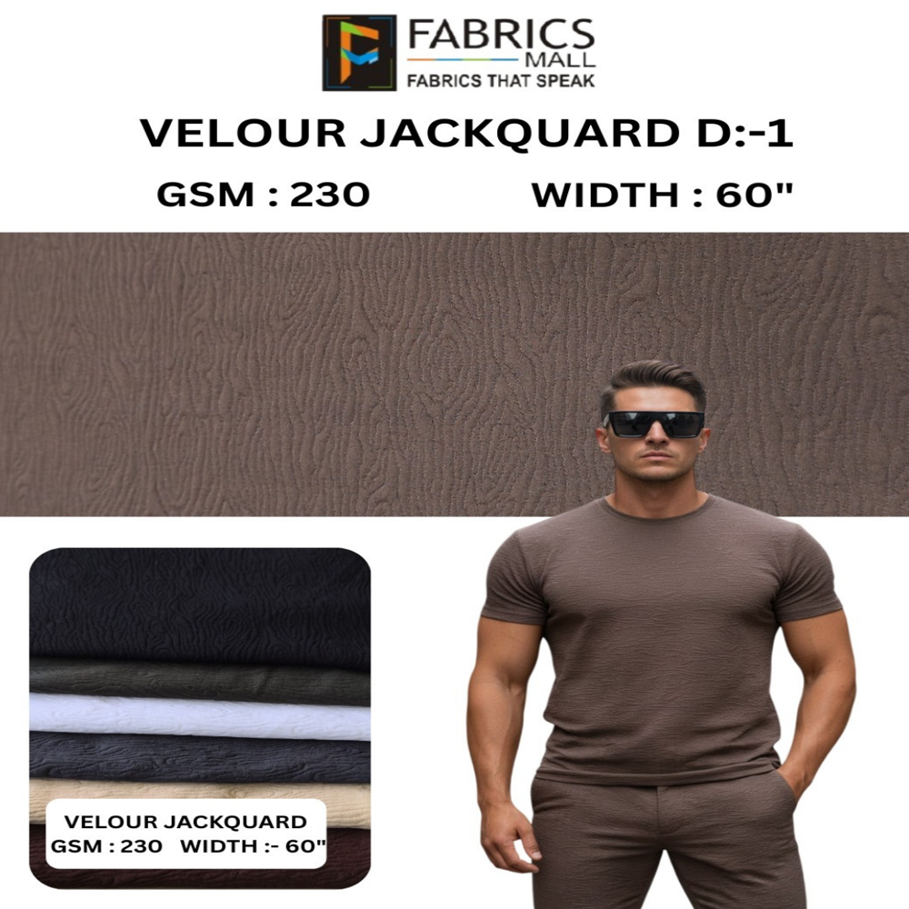 Velour Jackquard Fabric