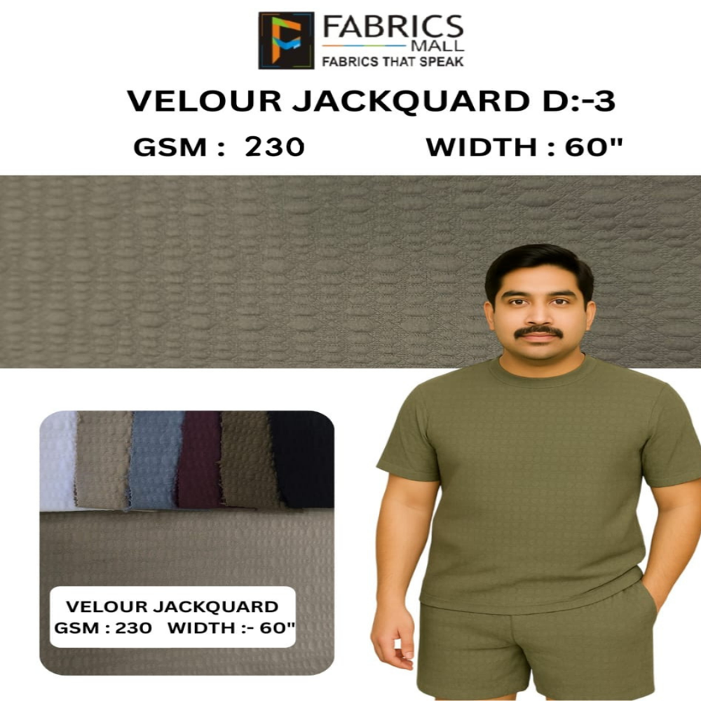 Velour Jackquard Fabric
