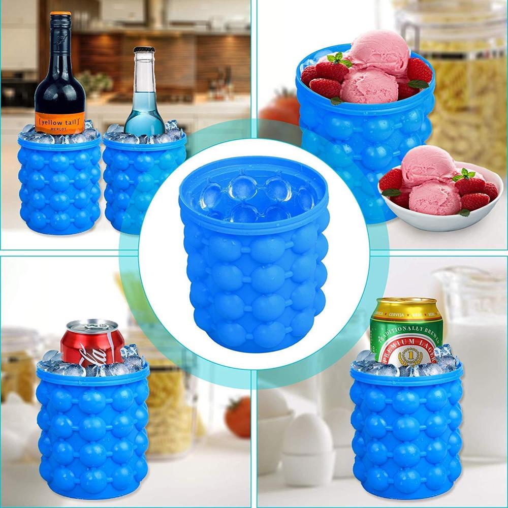 Silicone Ice Cube Maker - Color: Mix
