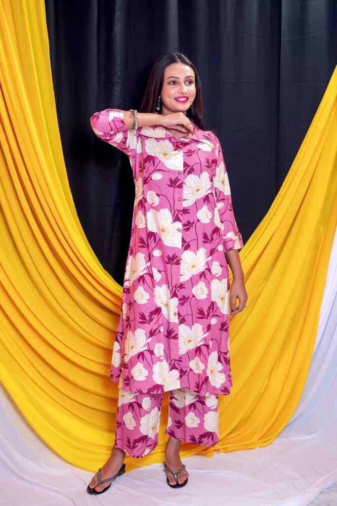 Designer Rayon Co-ord Matching Set