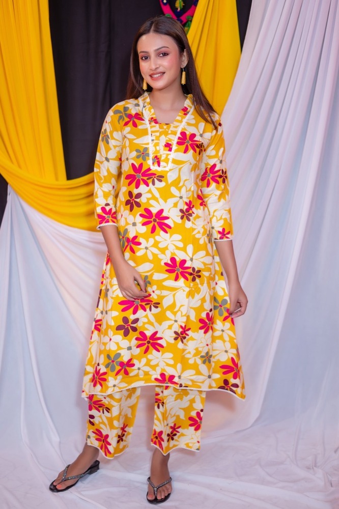 Heavy Rayon A-Line Pant Set