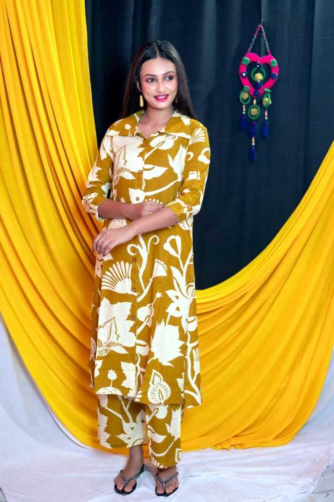 Printed Stylish Rayon Cord Set
