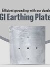 Gi Earthing Plate - Color: Silver Grey