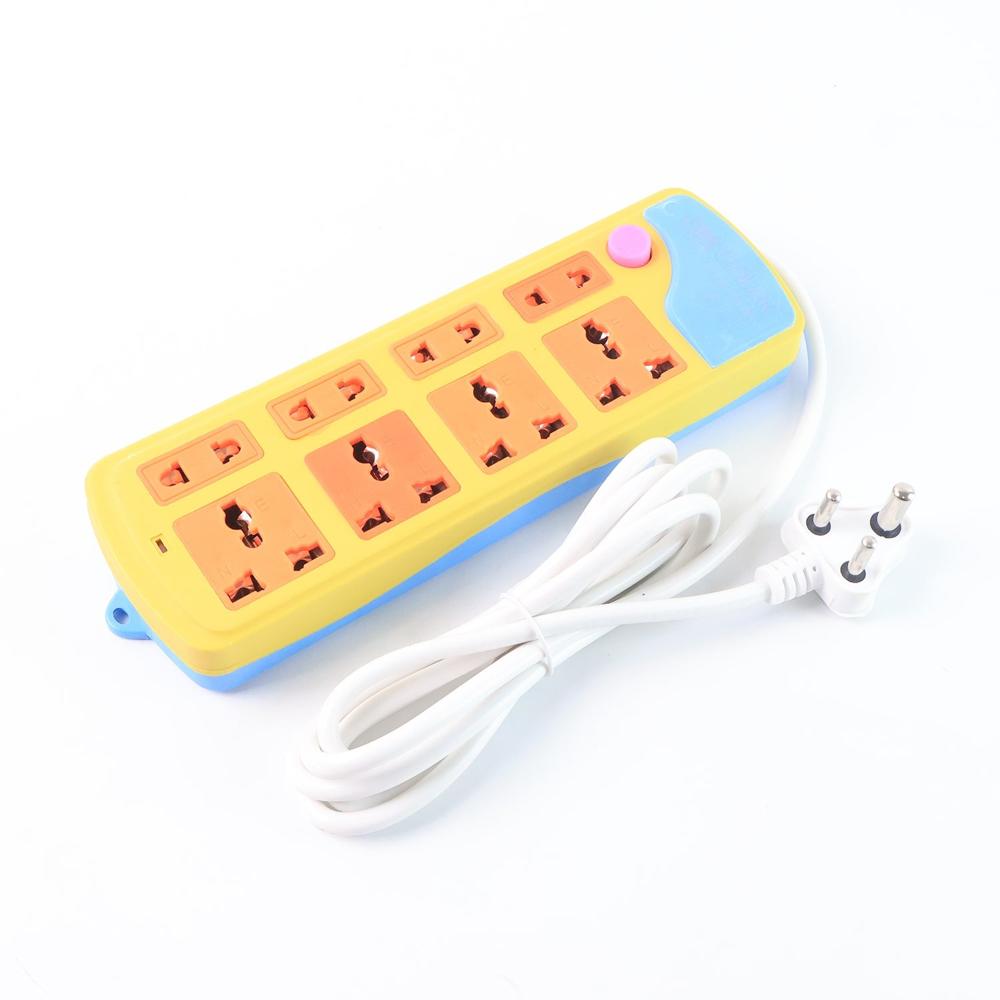 Multi Socket Extension Board (8 Socket / 1 Pc) - Color: Mix