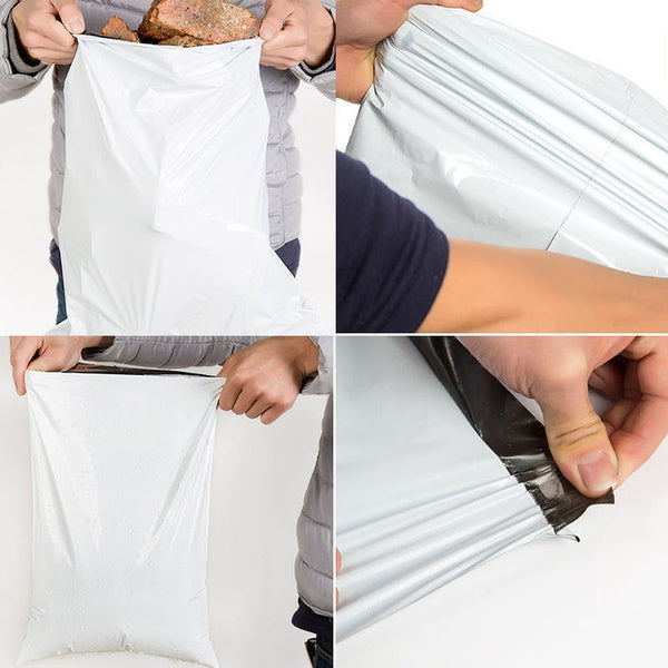 Tamper Proof Courier Bags(6.5X08 Plain 180 Pod M1) - 100 Pcs - Color: Mix