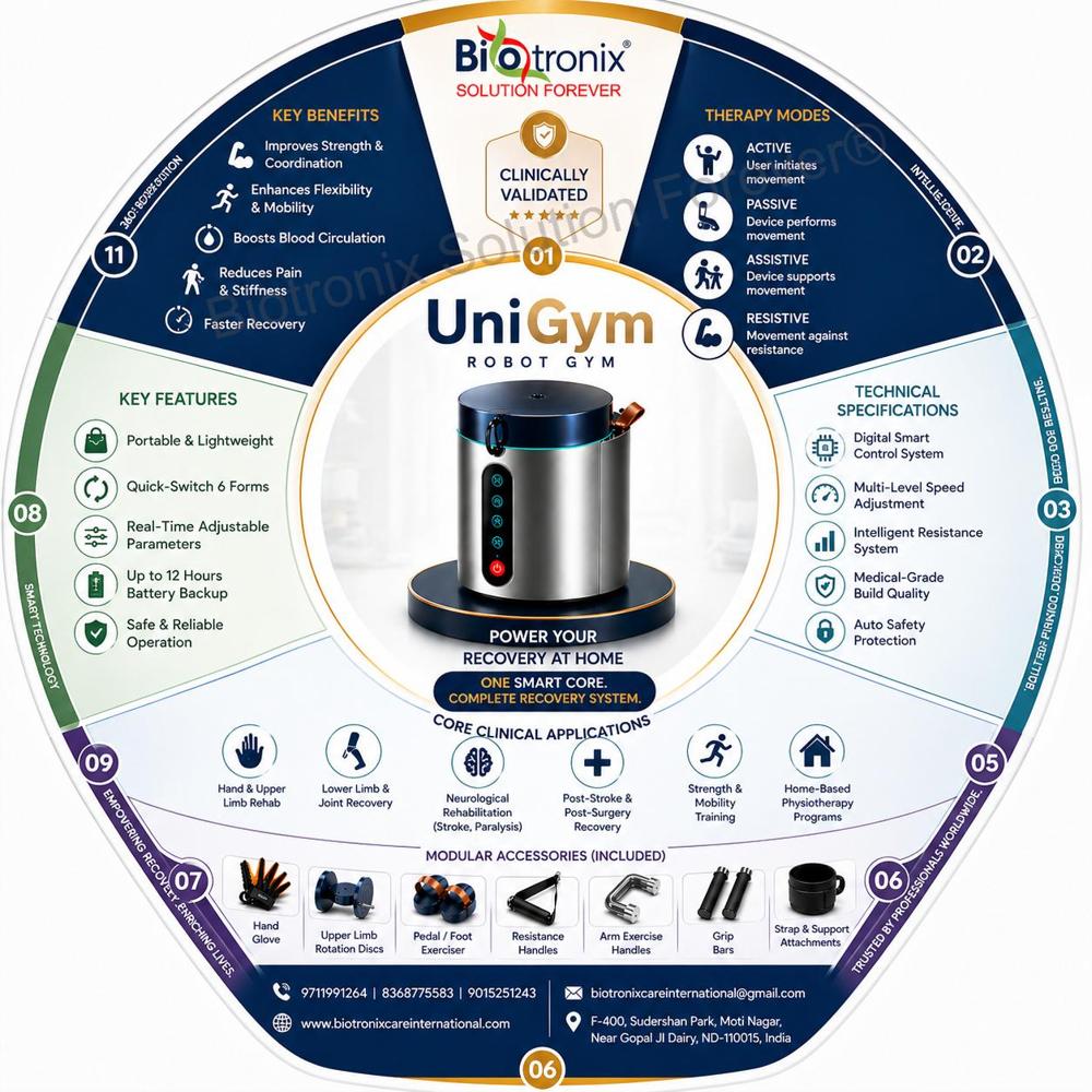 UniGym Clinical Rehabilitation Robot Gym for Recovery Exercise
