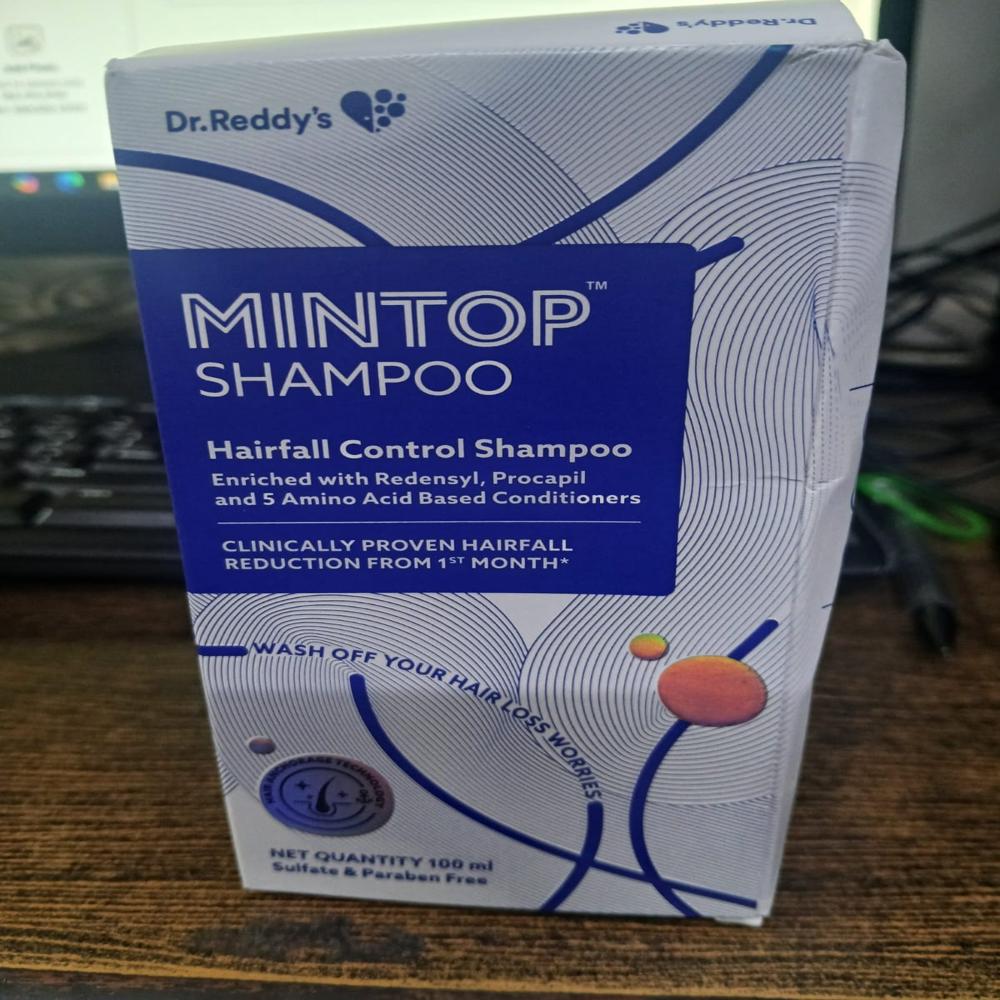 MINtop Shampoo for Hair Fall Control | Sulphate & Paraben-Free