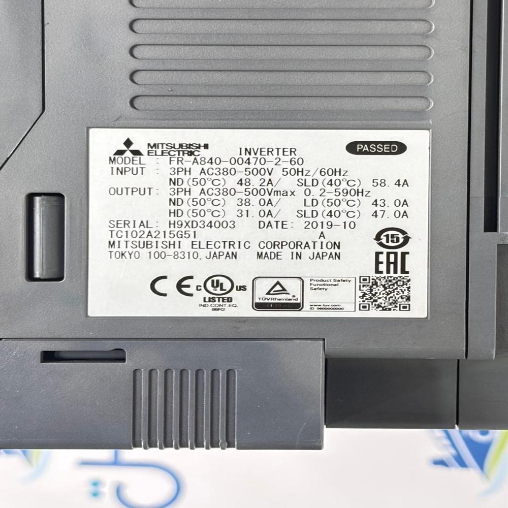 MITSUBISHI FR-A840-00470-2-60-18.5KW/25HP AC DRIVES