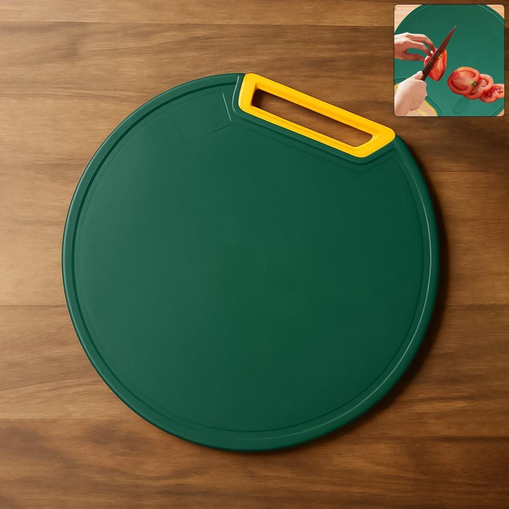 Round Multipurpose 32X32 Cm Anti-Slip Cutting Boar (1 Pc) - Color: Mix