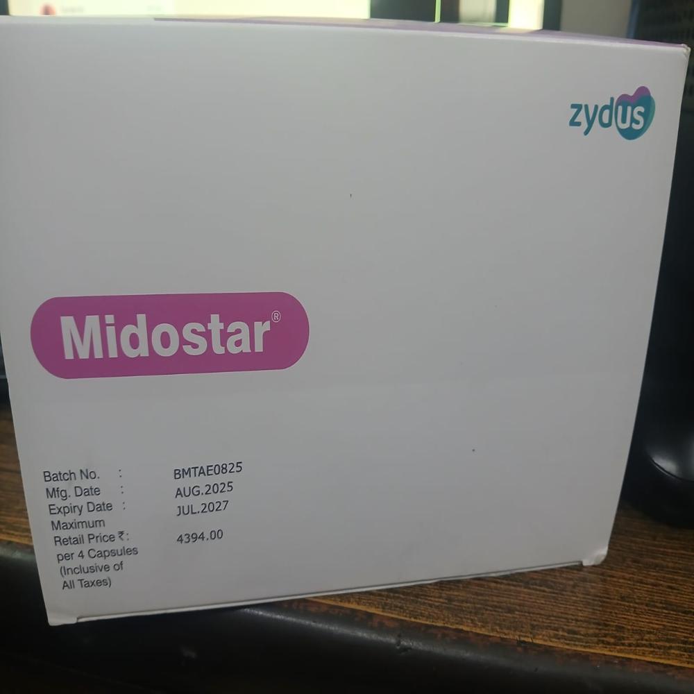  Midostar 25mg Softgel Capsule