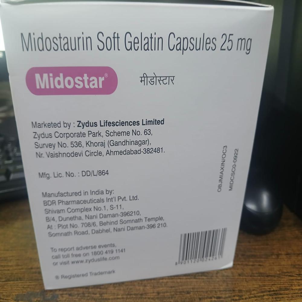  Midostar 25mg Softgel Capsule