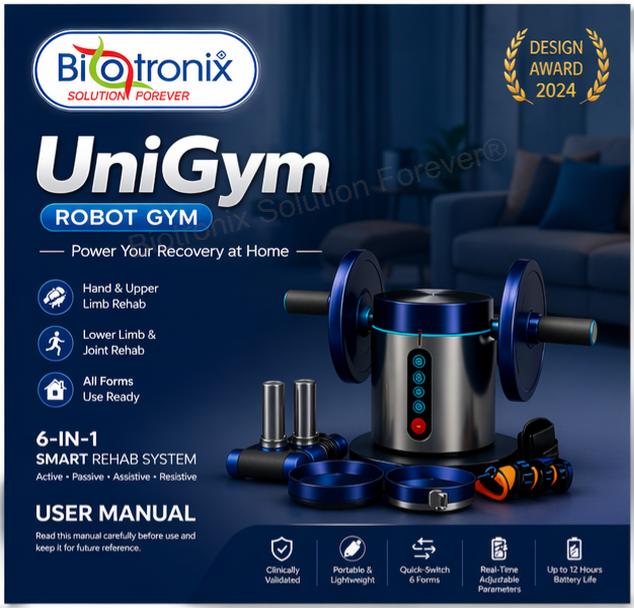 UniGym Automatic Robot Gym for Hand and Joint Rehabilitation