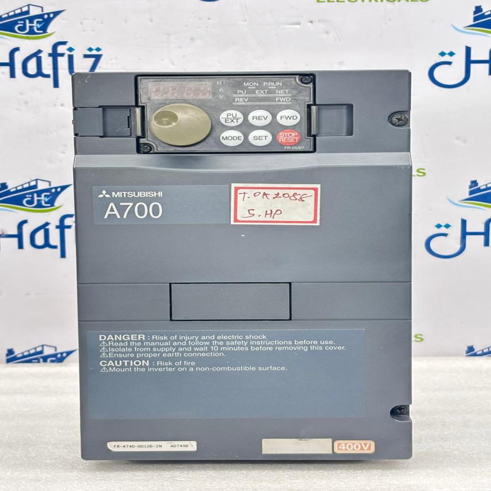 MITSUBISHI FR-A740-00126-IN 3.7KW/5HP AC DRIVES