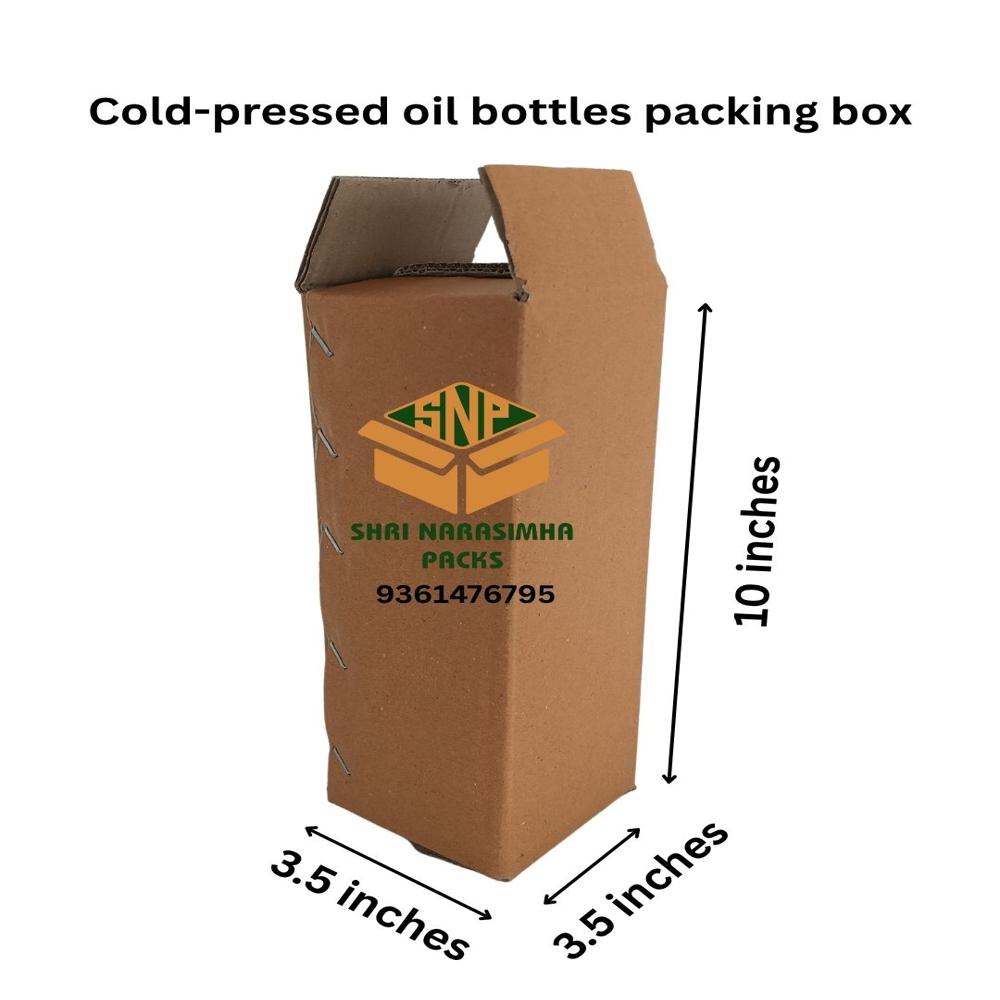 Cold-pressed oil bottles packing box