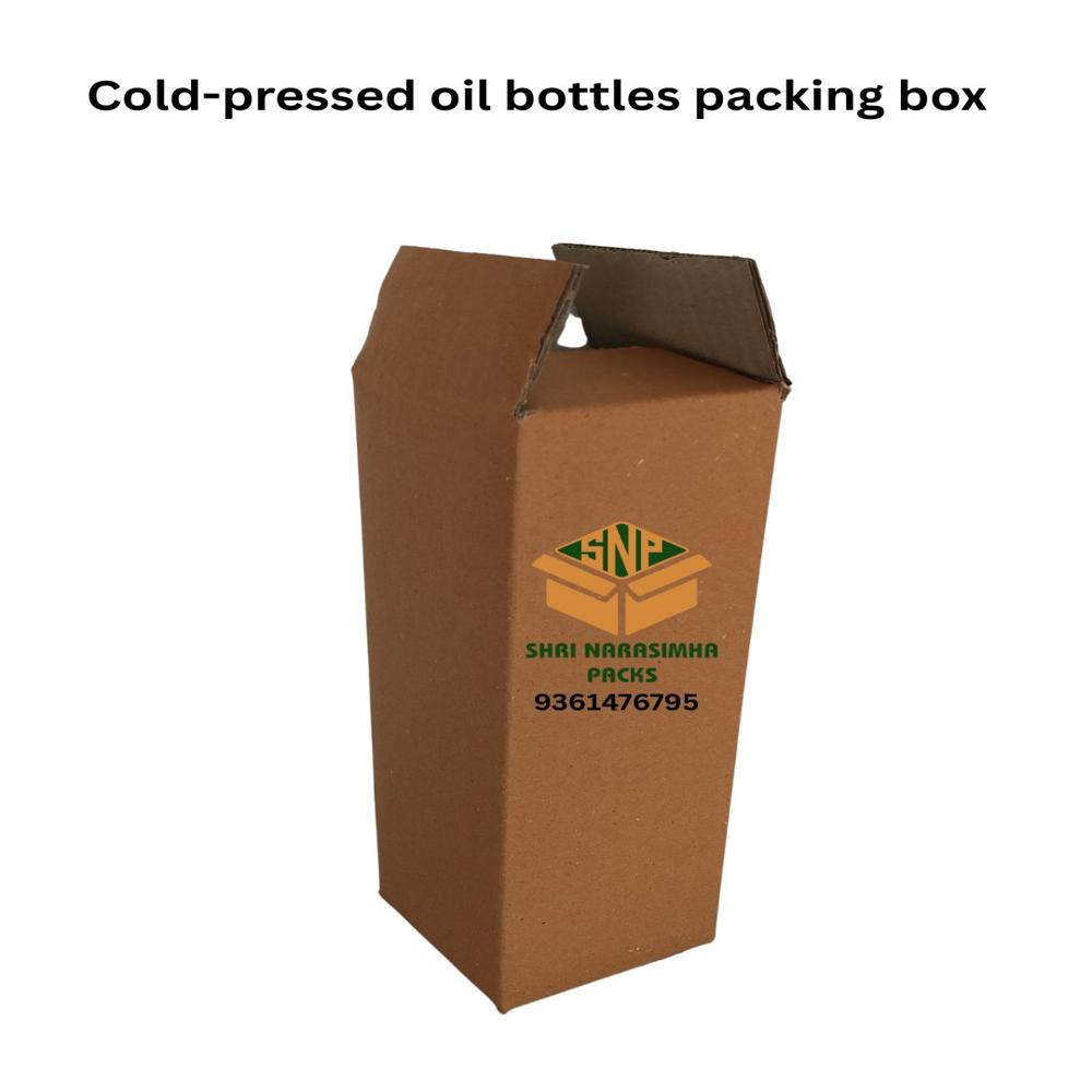 Cold-pressed oil bottles packing box