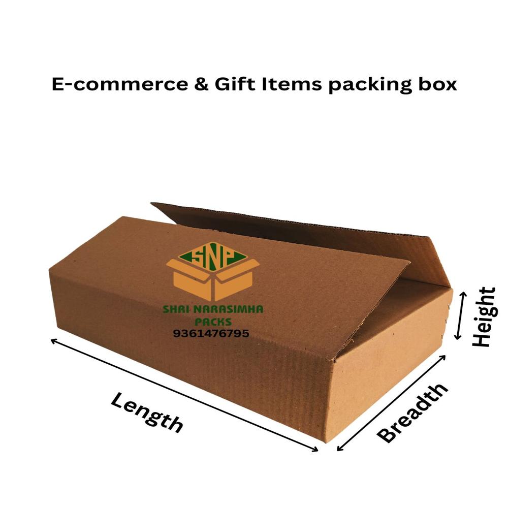 E-Commerce & Gift Items Packing Box - Color: Brown