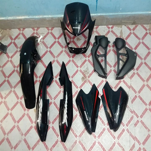 Black Red Color Honda CB Shine Full Body Kit