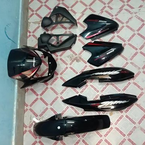 Black Red Color Honda CB Shine Full Body Kit